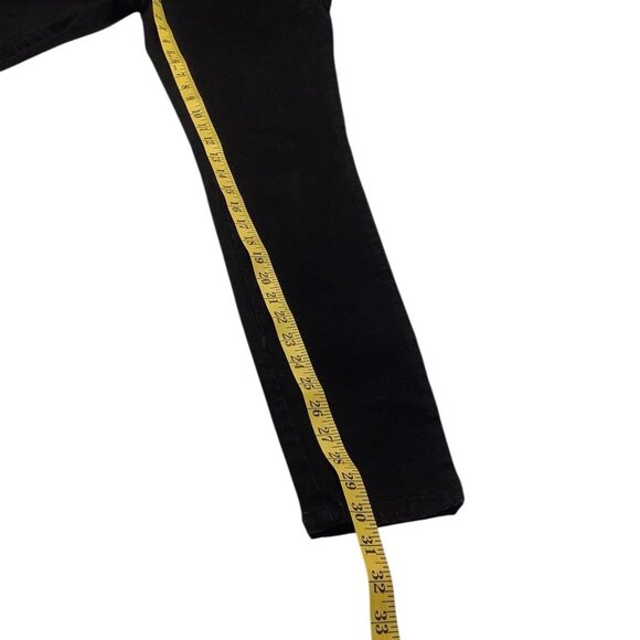 Maurices Women's Floral Embroidered Stretch Black Jeans Size S Reg - Picture 10 of 12